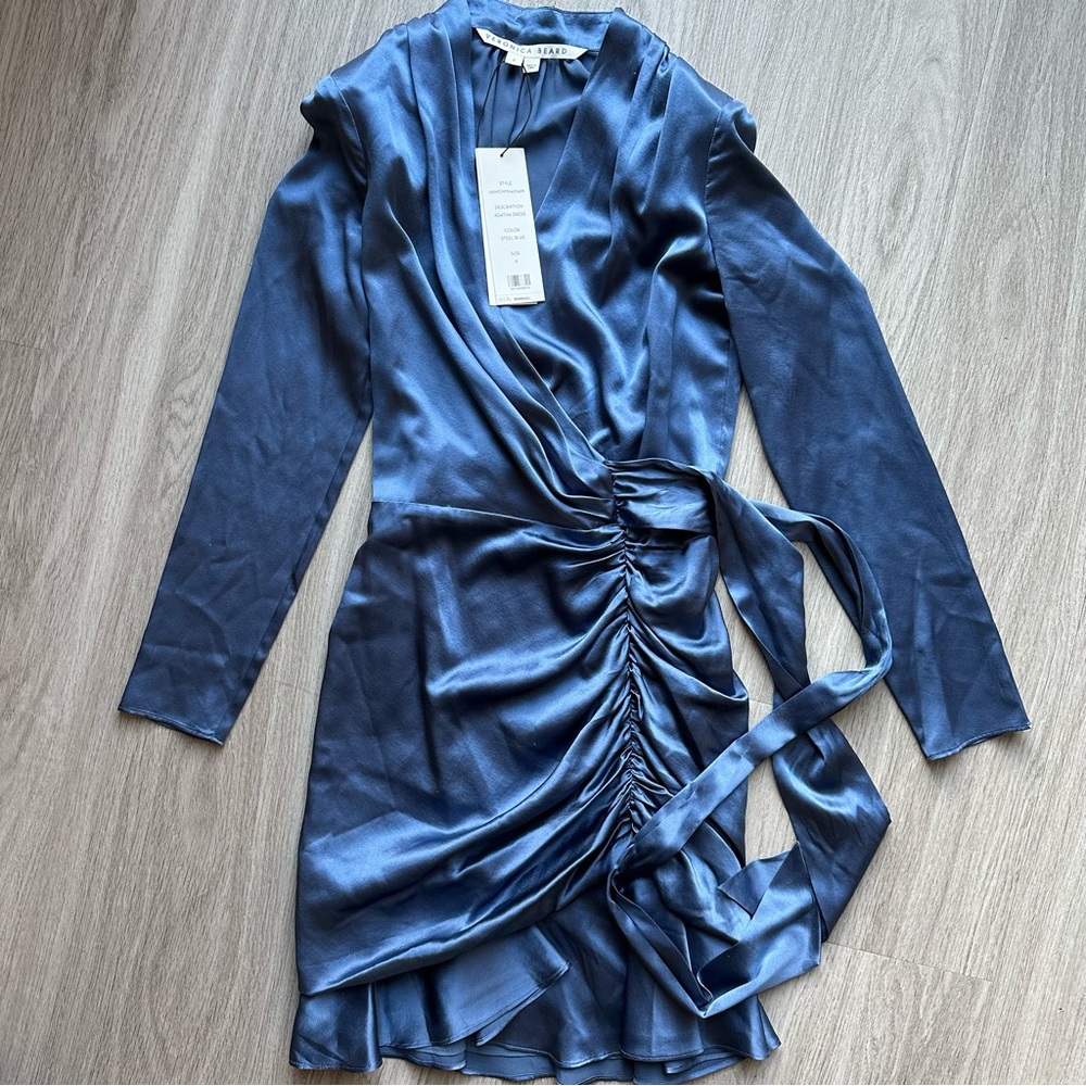 VERONICA BEARD - AGATHA RUCHED MINIDRESS - Picture 4 of 8